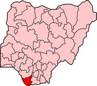 Map of Bayelsa State