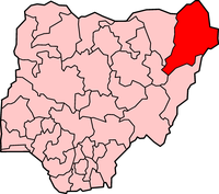 Map of Borno State