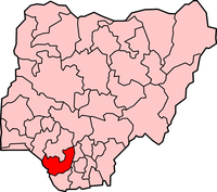 Map of Delta State